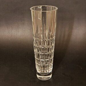 Ralph Lauren Cocktail Party Pattern 8 Inch Tall Bud Vase, Lead Crystal